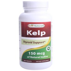 Best Naturals 海帶 - 150 微克片劑, 1個, 300 件