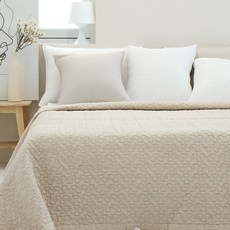 포그나미 데일리 네이쳐 60수 아사 순면 피그먼트 워싱 이불겸 스프레드 28종, 베이지(몽글)