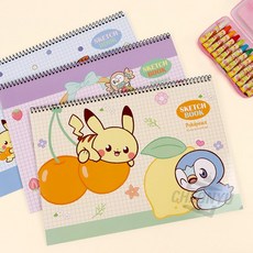 포켓몬 포켓피스 쓰기 편한 스케치북 2탄 (5개 1세트)