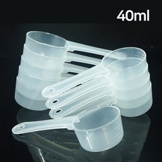 과학실험용 플라스틱 계량스푼 40ml (10개), 10개