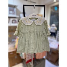 [압소바] 여름 50% /에어컨 빵빵한 실내에서 입기 좋은 7부 소매 원피스 /앞면 전체 오픈으로 입고 벗기 쉽게 /동일 원단 속바지까지 세트로*레일라7부원피스*