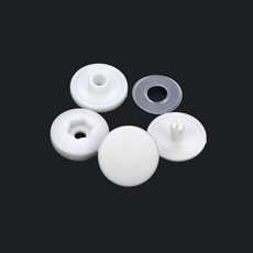 화이트 수예 부자재 단추