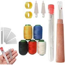 36 Pcs 바느질 도구 세트 큰 눈 강철 바늘 세트 DIY 바느질을위한 수제 퀼트 및 바느질 바늘 키트, 표시된 대로