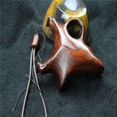 老撾紅酸枝腳趾黃檀吞天雀彈弓 把玩收藏 紅木彈弓, 老紅木天雀左手弓+配件