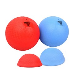 플레이젝 PG볼 5인치 소프트볼 체육수업 탱탱볼, 레드, 1개