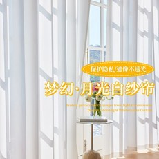 Homeeconomics Bruce 幻影紗窗簾 透光不透人隱私防護, 幻影紗 掛鈎款 ,高1.51每米定製鏈接