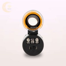 비비의잡화점 60배율 UV LED 스마트폰 현미경 블랙 고배율현미경