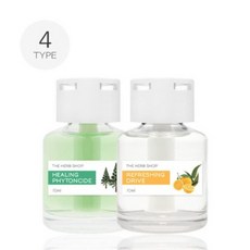 더허브샵 섬유심지 천연 디퓨저 차량용 프리미엄 내추럴 방향제 70ml, 릴렉싱라벤더, 1개