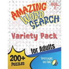 (영문도서) Amazing Word Search for Adults Variety Pack Vol. 1: Word Puzzle Book for Adults Seniors Paperback, Independently Published, English, 9798422378791