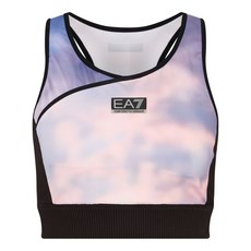 EA7엠포리오아르마니 로고 프린트 컴프레션 탑