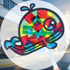 썬캐쳐 만들기 고래 부채 만들기키트 만들기취미 꾸미기재료 창의력교구 집콕놀이 부채꾸미기