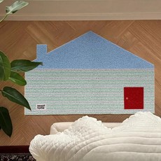 발매트 욕실 집모양 카페트 현관 러그, 04