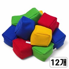 준비끝 오재미 6cm 콩주머니, 12개, 혼합 색상