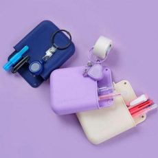 파우치 주머니포켓 포켓쏙 실리콘 케이스 3color, 네이비스프링선택안함