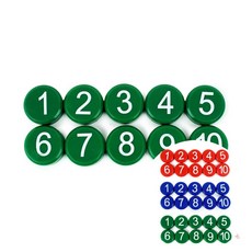 숫자 자석 1-10 숫자마그네틱, 초록