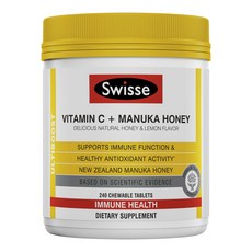 Swiss Ultimate Boost 維生素 C + 麥盧卡蜂蜜咀嚼片, 240 件, 1個
