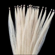 몽골 말 바이올린 활 털 하이 퀄리티 흰색 꼬리 길이 81-85cm 20 행크