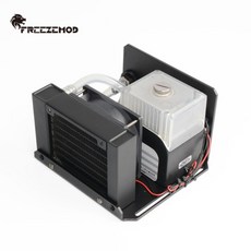 FREEZEMOD 노트북 액체 쿨러 키트 80mm 알루미늄 방열판 산업용 수냉 모듈 450L/H 3m 선풍기 SLMZ-B-B, 02 사양 4