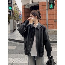 갈색 가죽 재킷 여성 가을 겨울 소형 홍콩 스타일 복고풍 기모 가죽 재킷 메일라드 오토바이