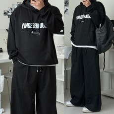 르위 오버핏 후드티 벌룬 맨투맨 빅사이즈 레이어드 남녀공용