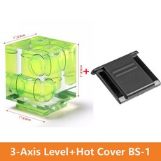 CanonNikonPentax DSLR 카메라 사진 액세서리 용 범용 3 축 핫슈 고정 버블 스피릿 레벨 3D 스피릿 레벨, 주황색, 1개