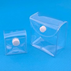 비즈톡 [TH-1-98]키링부자재 PVC투명파우치 2size (가챠파우치)