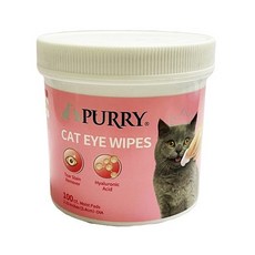 Purry沛立潔 寵物淚痕清潔布 100片入 - 犬貓適用 蘆薈萃取 淚腺清潔, 1個, 貓用淚痕清潔布(玻尿酸)100入