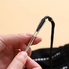 골지 후드티 고무줄 허리끈 클립 끼우게 옷끈넣기