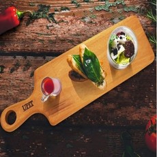 쏨숭 원목 슬림 사각 도마 나무도마