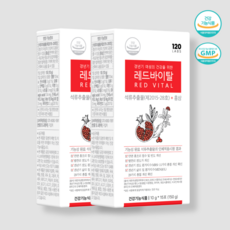 120랩스 레드바이탈 여성 갱년기 영양제 진짜 에스트로겐 석류추출물 홍삼 건강기능식품 15일분, 2세트, 150g