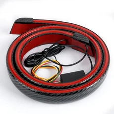 118CM 자동차 트렁크 테일 브레이크 라이트 다중 흐름 스타일링 회전 신호 DRL 주간 러닝 하이 마운트 스톱, 02 Flowing Light 118CM, 01 빨간색