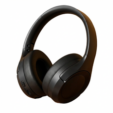 透氣舒適耳罩式耳機，人體工學設計，輕巧便攜，可旋轉折疊, 黑色, HIFI音質-頭戴藍牙耳機