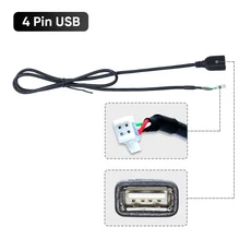 자동차 헤드 유닛 스테레오 와이어 하네스 키트 XY 안드로이드 솔루션 인터페이스와 호환 RCA USB GPS 4G, 4 Pin USB