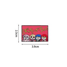 봇치더락 봇치더록 결속밴드 멤버 Q버전 금속 메탈 뱃지 핀브로치 냉장고 자석