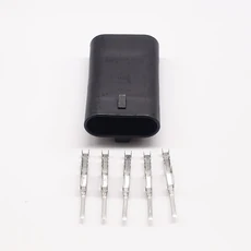 델파이 GM LS2 점화 코일 커넥터 자동차 전기 암 플러그 XG7053B-1.5-11 21 5 핀 12162825, 01 male, 1개