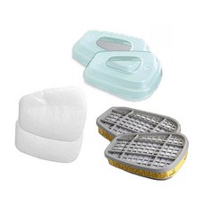 3M 방독 마스크 6200 7502 면체용 6003K 필터 3종세트, 1개