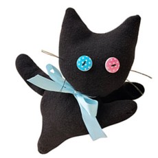 검정 고양이 인형 만들기 DIY 바느질 집중력 미술놀이 어르신 노인 선물