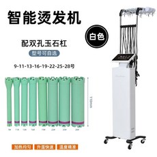 펌기계 셋팅 펌기 마스터 웨이브 스탠드형 열펌, R. 100 개의 디지털 바가있는 흰색 40