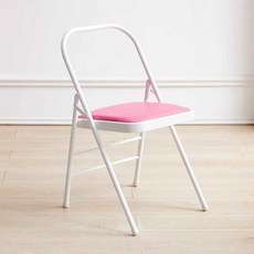 접이식 요가 전문 매트 연습 홈트 스툴 갈색 스펀지, 1개, 핑크 - 강화형