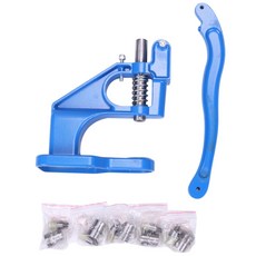 아일랜드 grommet 다이 또는 더블 캡 리벳을위한 핸드 펀치 프레스 머신 다이 곰팡이 도구 스냅 버튼 크래프트 DIY 용품, 블루 &amp; 실버