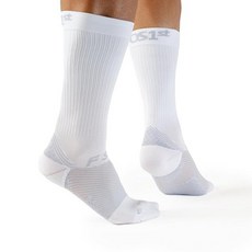 OrthoSleeve Plantar Fasciitis Orthotic Socks helps with plantar fasciitis heel and arch pain (Bla, 엑스라지, 화이트