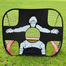 어린이 유소년 미니 축구골대 접이식 야외 풋살골대 실내, 1개, dopaming RH원터치 2in1축구골네트-색상랜덤