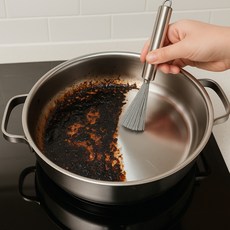 러벨유 다목적 스텐인리스 주방 세척솔 브러쉬, 1개, 스텐304