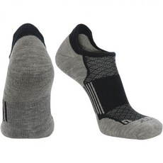 힐 탭 타겟 압축 쿠션 및 통기성이 있는 노 쇼 러닝 골프 양말 남성 여성 발목 스포츠, Black/Grey, Medium, Lavender/Grey