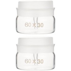 정확한 실험실 측정을 위한 뚜껑이 있는 실험실용 60x30mm 붕규산 유리 계량 병용 밍키시 2pcs 유리 샘플링 계량 병, 정확한 실험실 측정을 위한 뚜껑이 있는 실험실용 60x