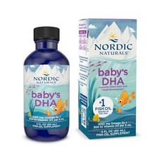 노르딕 내추럴스 베이비 DHA 무향 - 59.15 밀리리터 Nordic Naturals Baby’s DHA Unflavored - 2 oz - 1050 mg Omega-3 +, 1개