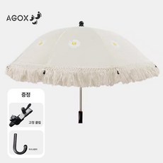 리온 유모차햇빛가리개 자전거 일반형 휴대용 유모차우산 차양막, 1개, 데이지 우산