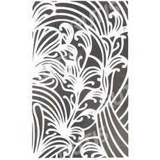 A40-0499 型染版 蝶古巴特diy 簍空模板, 1個