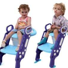 兒童坐便器馬桶梯椅女寶寶小孩男孩廁所馬桶架蓋嬰兒座墊圈樓梯式, 經典款馬桶梯藍綠色硬座款:經典款馬桶梯藍綠色硬座款