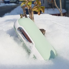 라온 충전식 손난로 보조배터리 양면 발열 10000mAh 라이트 그린